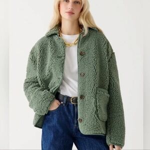 J Crew Faux Teddy Sherpa